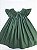 VESTIDO CASINHA DE ABELHA VERDE MILITAR COM BORDADOS VERDE - Imagem 5