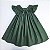 VESTIDO CASINHA DE ABELHA VERDE MILITAR COM BORDADOS VERDE - Imagem 1