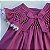 VESTIDO CASINHA DE ABELHA PINK COM RENDAS BRANCAS BORDADOS BRANCO - Imagem 3