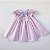 VESTIDO CASINHA DE ABELHA ROSA BEBE COM BORDADOS AZUL - Imagem 1