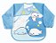 Babador Manga Longa Blw Impermeável Bebê Menino Foca Azul - Imagem 1