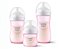 Kit 3un Mamadeira Avent Philips Pétala 125/260/330 Rosa Anticólica - Imagem 1
