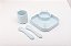 Kit Alimentação Infantil 4pç Silicone Azul Petit Piá 12m+ Pratinho Colher e Copo - Imagem 2