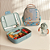 Bento Box Lancheira Divisória Magic Dino Com Talheres Inox - Imagem 6