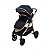 Carrinho de Bebê Passear 3 em 1 Apolo Preto Moisés Europeu - Imagem 2