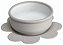 Bowl Silicone com Ventosa Infantil Bebê IA Cinza Alimentar - Imagem 3