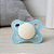 Chupeta Mam 0-6m Original Bico Silicone Simétrico Azul Bebê - Imagem 2