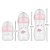 Kit 3 Mamadeiras Buba Easy Flow BPA Free Nuvem Rosa - Imagem 2