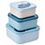 Kit 3 Potinhos Animais Buba Lanchinhos Buba Cloudy Azul - Imagem 3