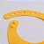 Babador Silicone Com Pega Migalhas Amarelo Petit Pia 6m+ - Imagem 2