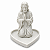 Mini Porta Terço Jesus Cristo Decoração Cantinho Oração - Imagem 1