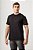 CAMISETA DE MALHA AlGODÃO MASCULINA PRETA - Imagem 1