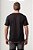 CAMISETA DE MALHA AlGODÃO MASCULINA PRETA - Imagem 4