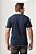 CAMISETA DE MALHA ALGODÃO MASCULINA AZUL MARINHO - Imagem 4