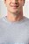CAMISETA DE MALHA ALGODÃO MASCULINA CINZA MESCLA - Imagem 3