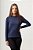 CAMISA TÉRMICA SEGUNDA PELE COM PROTEÇÃO UV50+ FEMININA AZUL MARINHO - Imagem 1