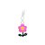 Berloque Florzinha Rosa Banhado em Prata 925 - Imagem 1