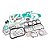 Jogo Junta Completo Motor Man D08 4 Cilindros Com Retentor VW Constellation Worker - Imagem 1