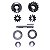 Kit Caixa Satélite Diferencial F1000 68/91 Dana 44 4 Marchas Simples - Imagem 1