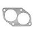 Junta SAIDA Escape S10 BLAZER 2.4 C24NE SOHC FLEX/GASOLINA - Imagem 1