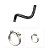 Kit Mangueira Superior Radiador Abraçadeira VW 17320E 19320 19320E e Outros - Imagem 1