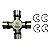 Cruzeta Cardan F1000/2000/4000 5M Turbo/Silv - Imagem 1