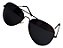 Óculos De Sol Aviador Polarizado Preto Masculino Feminino - Imagem 1