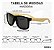 Óculos De Sol Quadrado Bambu Premium Original Uv400 - Imagem 3