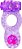 Anel Peniano Roxo Com Vibro Duplo Estimulador Anal - Imagem 1