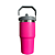COPO TÉRMICO GRAUZ ROSA 600ml | 900ml COM TAMPA E CANUDO DOBRÁVEL - Imagem 2