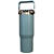COPO TÉRMICO GRAUZ AZUL CLARO 900ml COM TAMPA E CANUDO DOBRÁVEL - Imagem 3