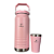 GALÃO TÉRMICO GRAUZ ROSA 1,6 L COM TAMPA E CANUDO - Imagem 1
