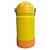 GARRAFA TÉRMICA KIDS GRAUZ AMARELA 350 ML COM TAMPA E CANUDO - Imagem 3