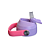 GARRAFA TÉRMICA KIDS GRAUZ AZUL E ROSA 500 ML COM TAMPA E CANUDO - Imagem 2