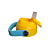 GARRAFA TÉRMICA KIDS GRAUZ AMARELA 500 ML COM TAMPA E CANUDO - Imagem 2