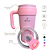 COPO TÉRMICO GRAUZ ROSA 800 ML COM TAMPA E CANUDO - Imagem 2