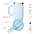 NOVO - COPO TÉRMICO GRAUZ AZUL CLARO 900ml COM TAMPA E CANUDO DOBRÁVEL - Imagem 2