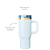 NOVO - COPO TÉRMICO GRAUZ AZUL CLARO 900ml COM TAMPA E CANUDO DOBRÁVEL - Imagem 4