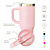 NOVO - COPO TÉRMICO GRAUZ ROSA CLARO 900ml COM TAMPA E CANUDO DOBRÁVEL - Imagem 2