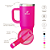 NOVO - COPO TÉRMICO GRAUZ ROSA PINK 900ml COM TAMPA E CANUDO DOBRÁVEL - Imagem 3