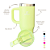 NOVO - COPO TÉRMICO GRAUZ VERDE 900ml COM TAMPA E CANUDO DOBRÁVEL - Imagem 3