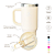 NOVO - COPO TÉRMICO GRAUZ OFF WHITE 900ml COM TAMPA E CANUDO DOBRÁVEL - Imagem 2