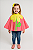 Poncho Flor Neon - Imagem 1
