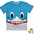 Blusa Infantil Tubarão Azul - Imagem 1