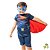 Macacão Fantasia Super-Man Com capa e Mascara - Imagem 1