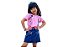 Conjunto Infantil feminino - Blusa Pink + Saia com short por baixo - Imagem 6