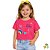 Cropped Infantil Menina “Sempre Amigas” Rosa – Dinococois - Imagem 3