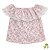 Blusa Infantil Ombro a Ombro Floral com Babado em Renda – Dinococois - Imagem 3