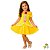 Vestido Infantil Princesa Bela Amarelo - Imagem 1