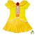 Vestido Infantil Princesa Bela Amarelo - Imagem 2